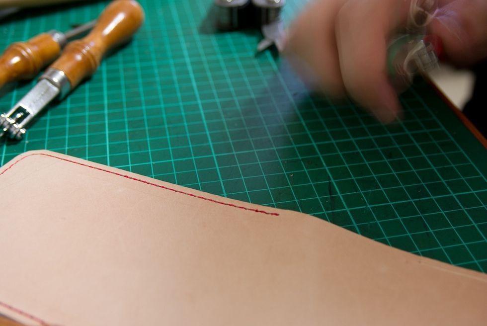 Sew pieces together and burn the ends with a lighter to keep them from fraying.