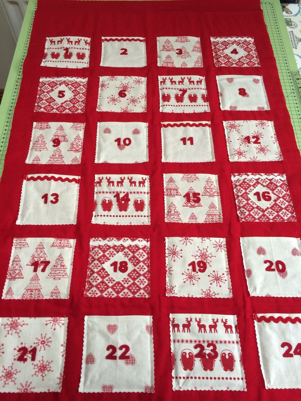 Sew pockets in place