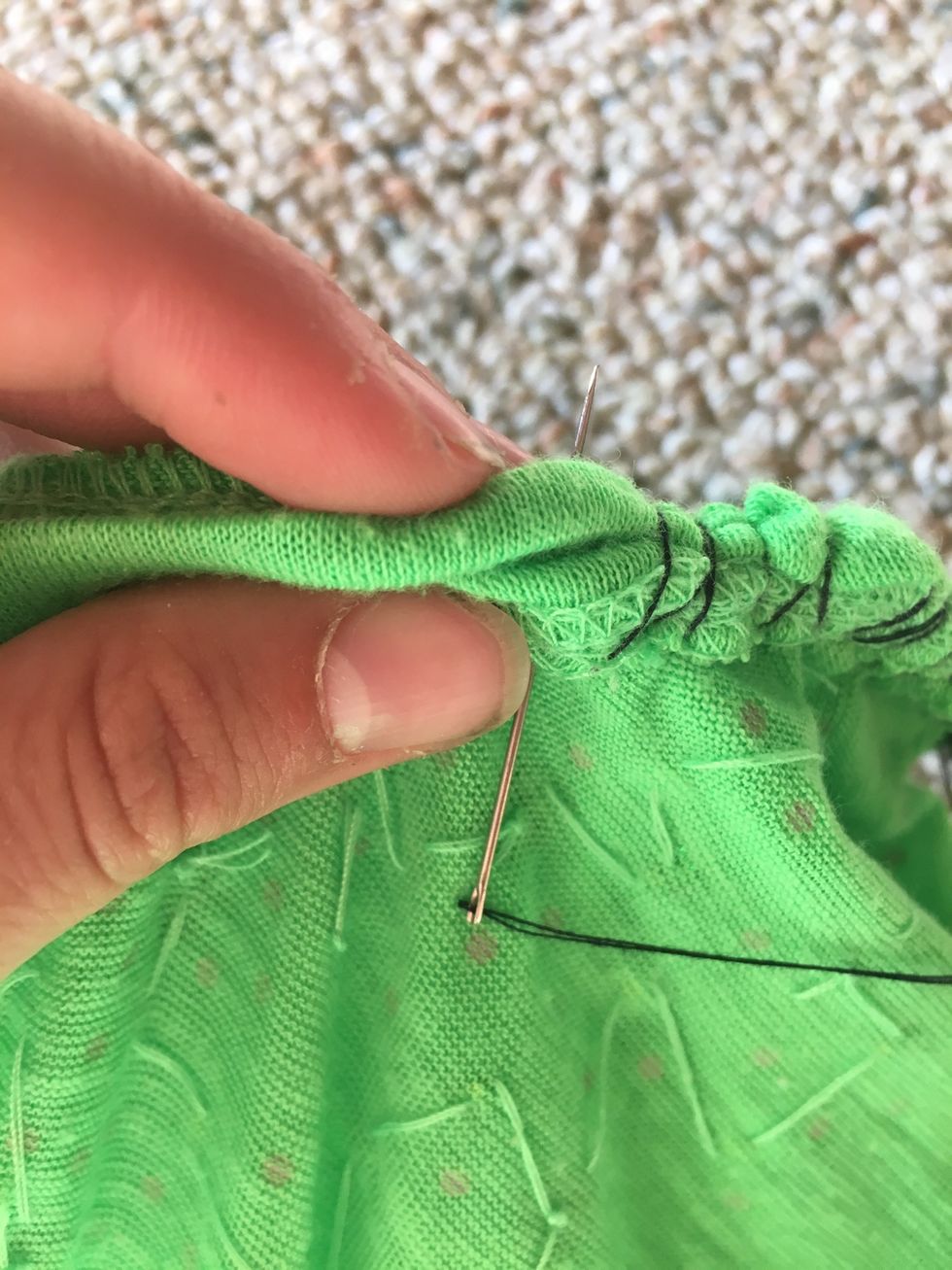 Sew the neck shut