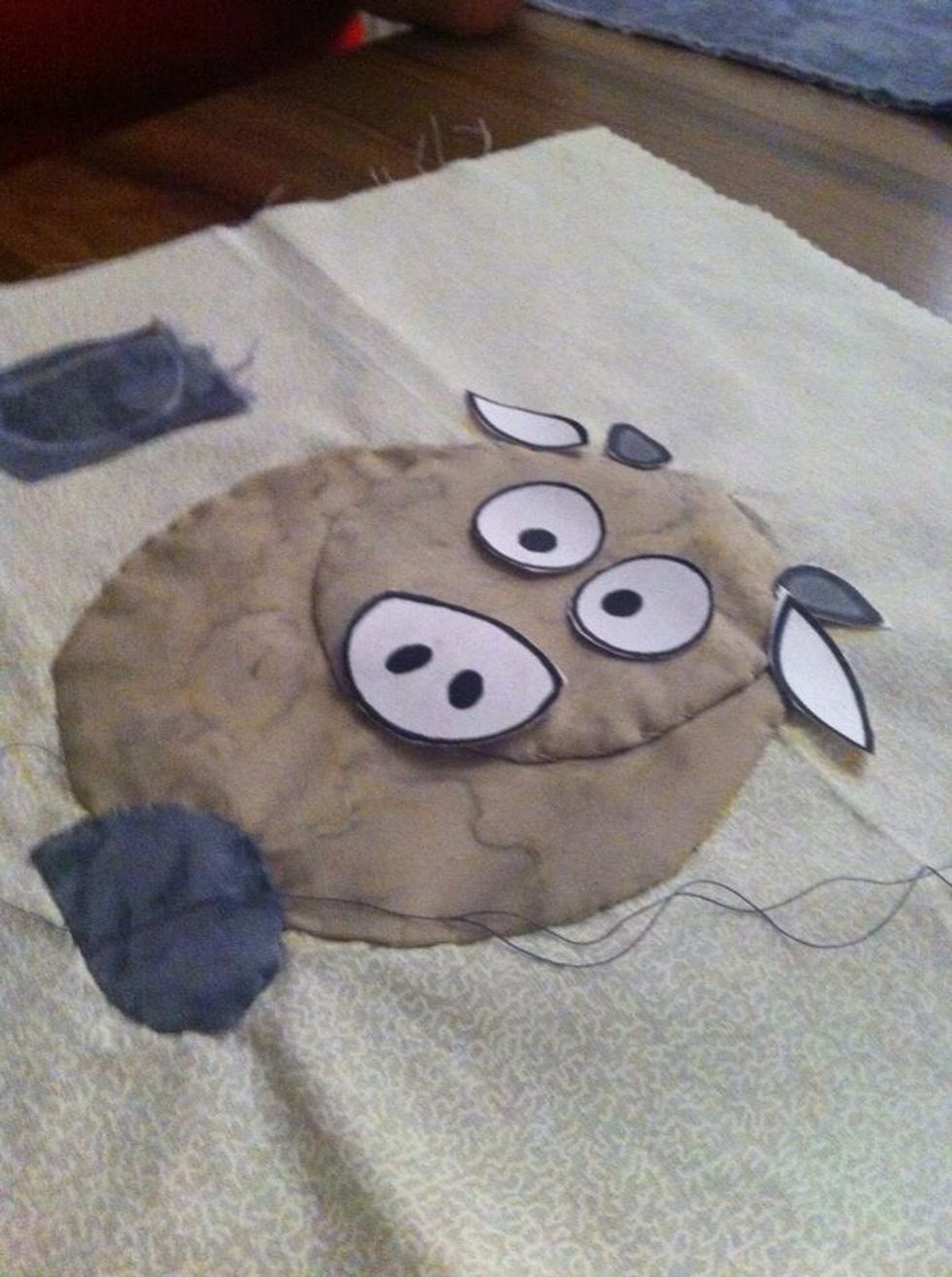 Sew the pieces one by one (hand-sewing)