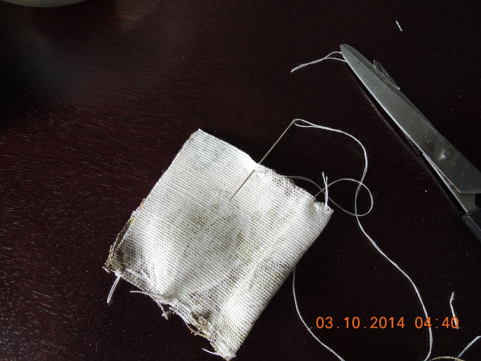 Sew up both sides of the fabric to make a pocket. Sew it anyway you like, just make sure when you turn it over that it doesn't have openings