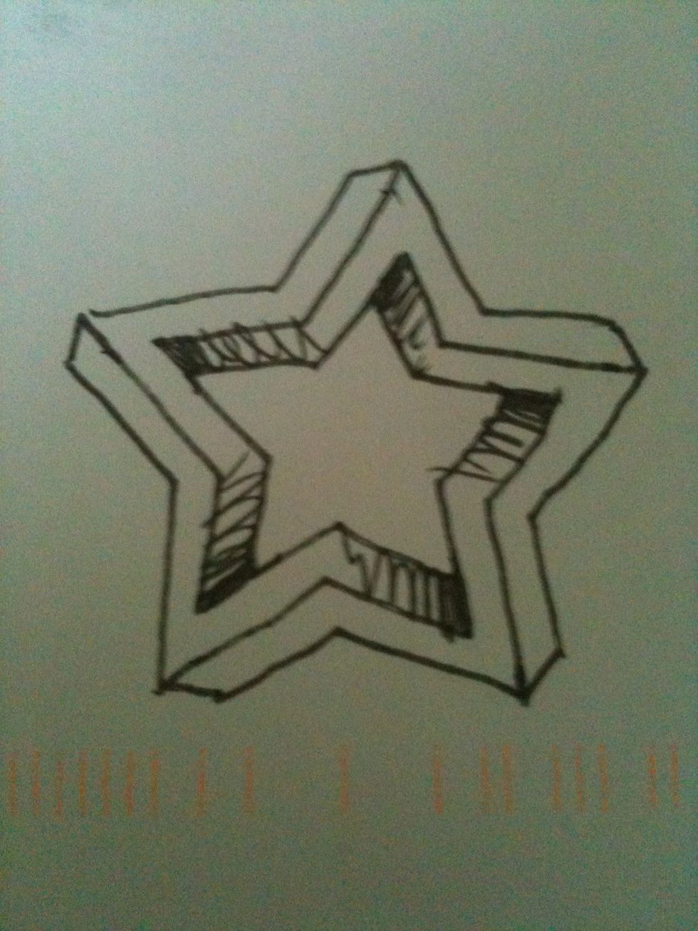 Shade it a little and you're done! Gold stars for everyone!