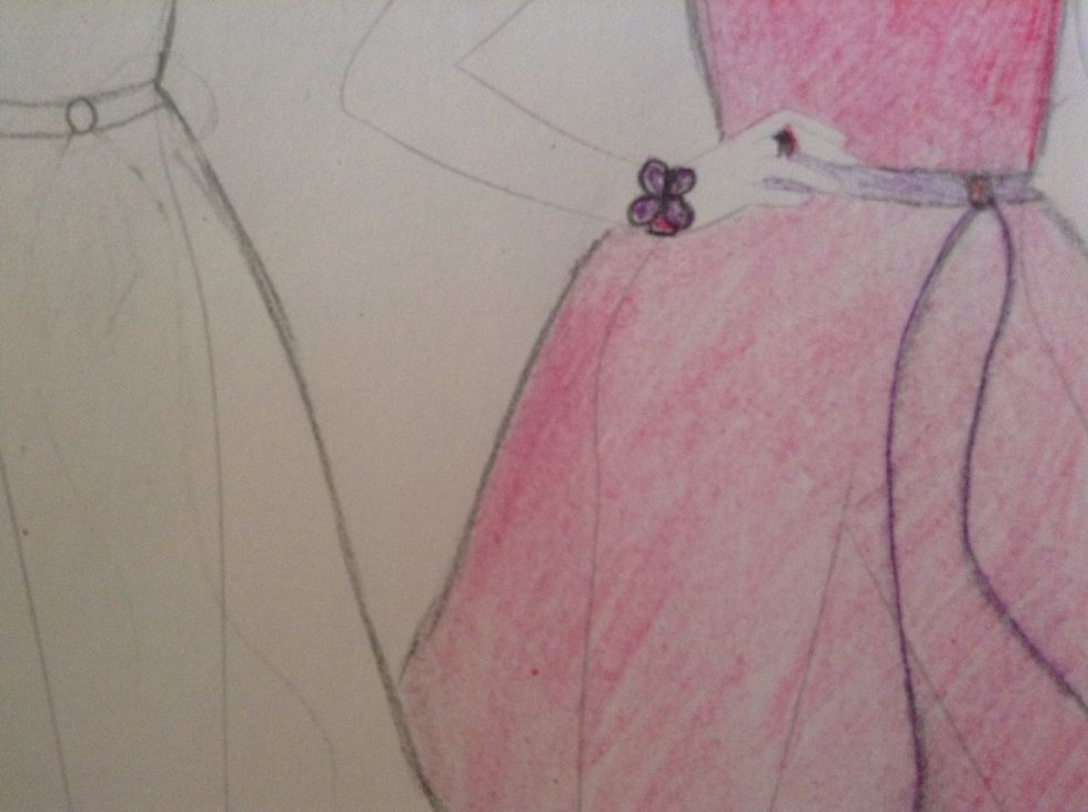 Shade one area darker (like shadow). Mine's on the side.