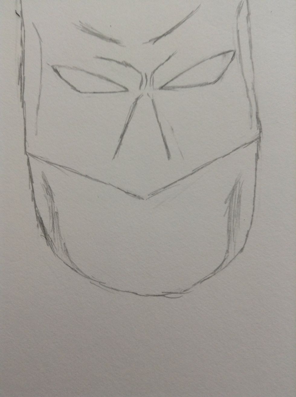 Shade the part where his cheeks are to make them look hollowed a bit.