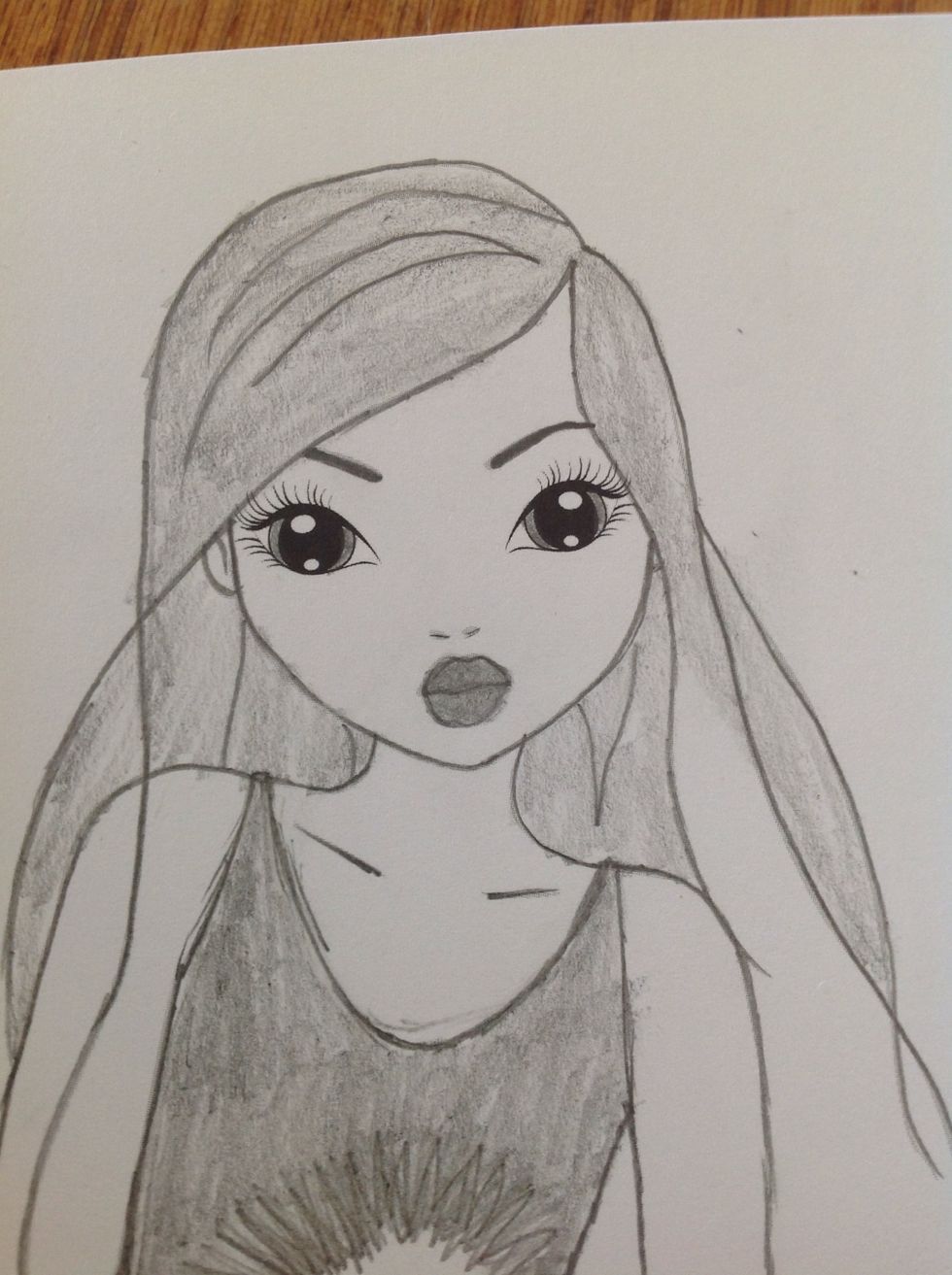 Shading tip: the lighter you shade, the lighter the colour is, the darker you shade, the darker the colour is in real life/colour