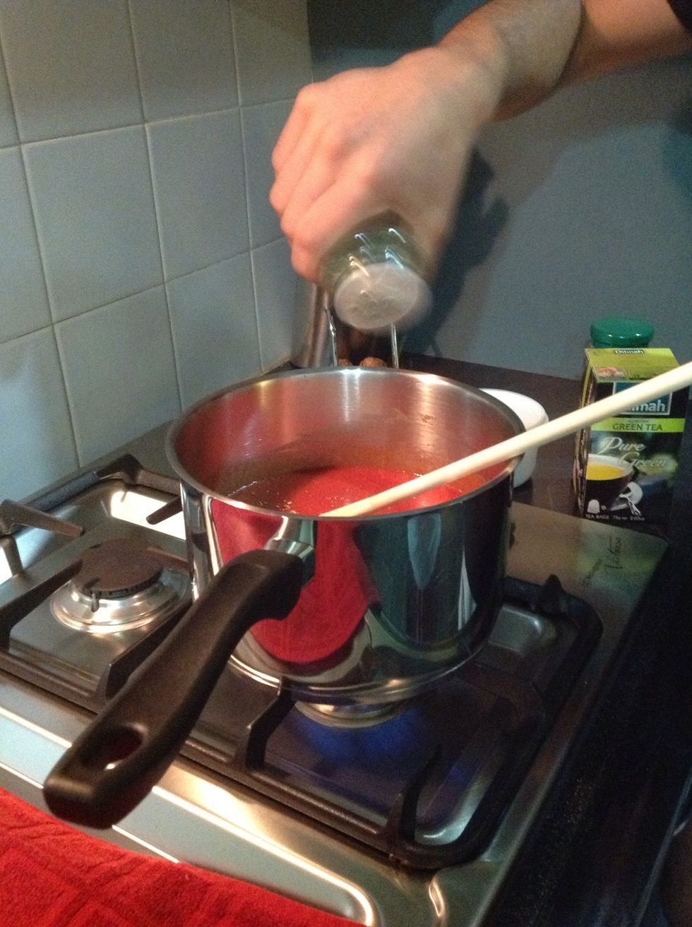Shake some oragano in the pot
