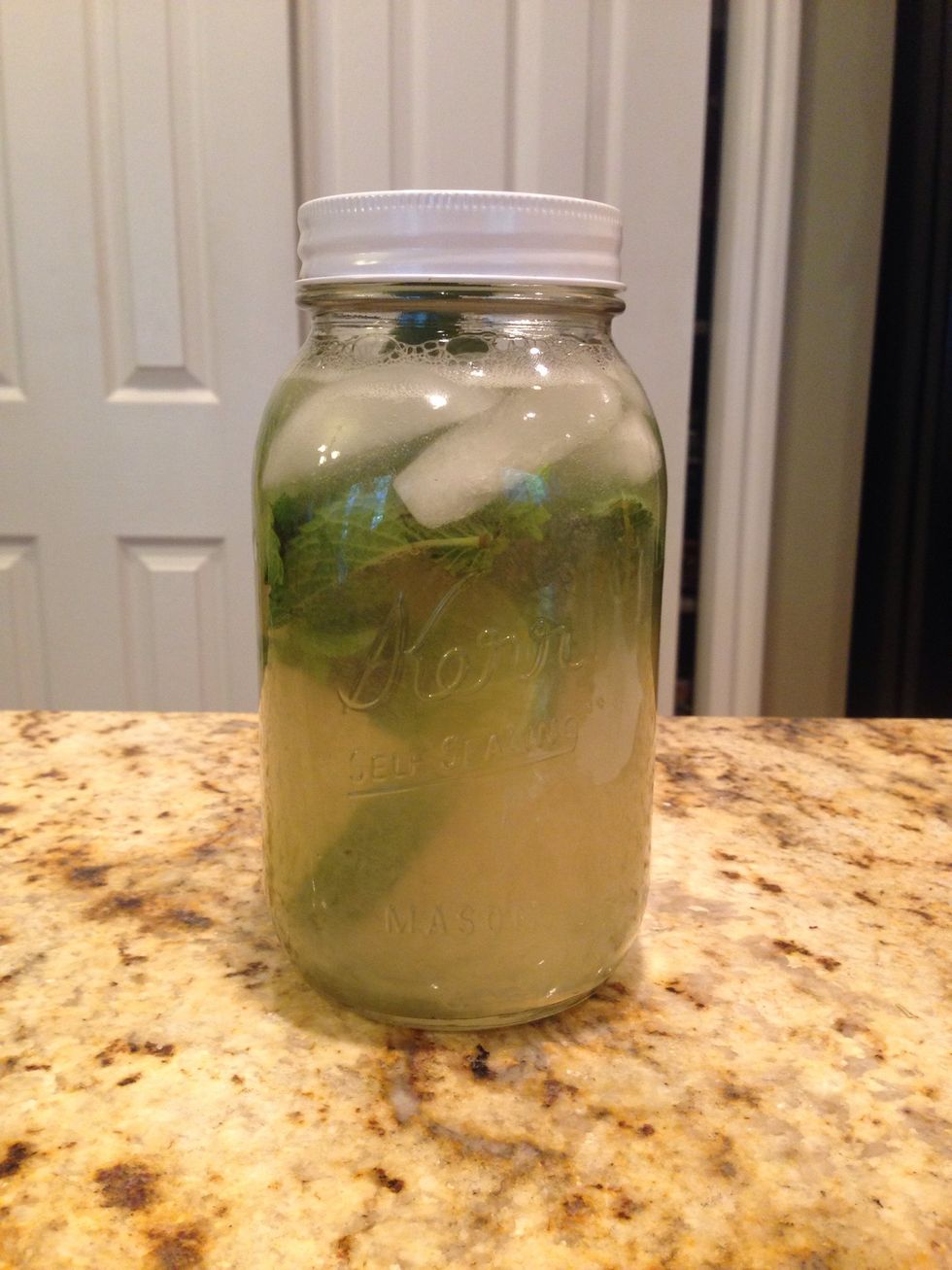 Shake the jar profusely to mix and enjoy