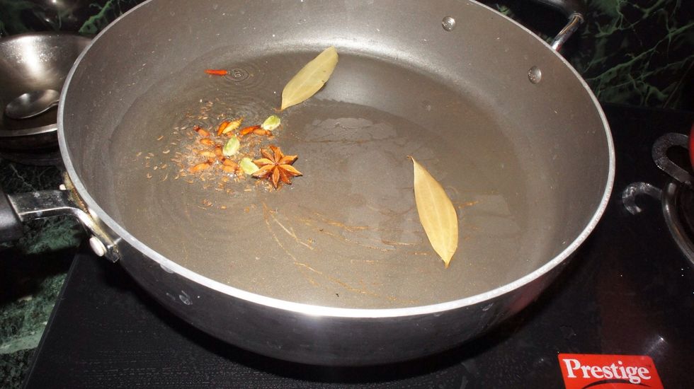 Shallow fry whole gram masala...