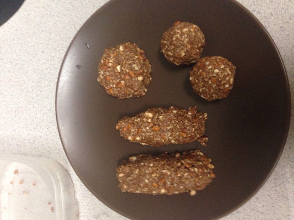 shape into balls, bars or cookie shape!