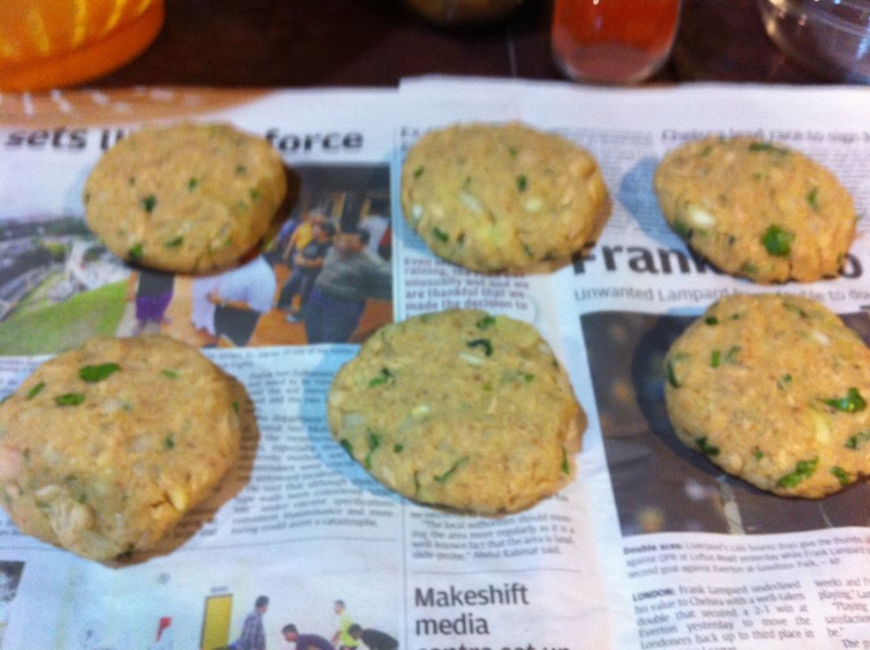 Shape into patties.