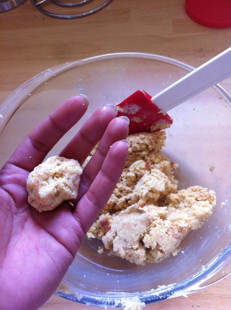 Shape into small balls and place on tray.