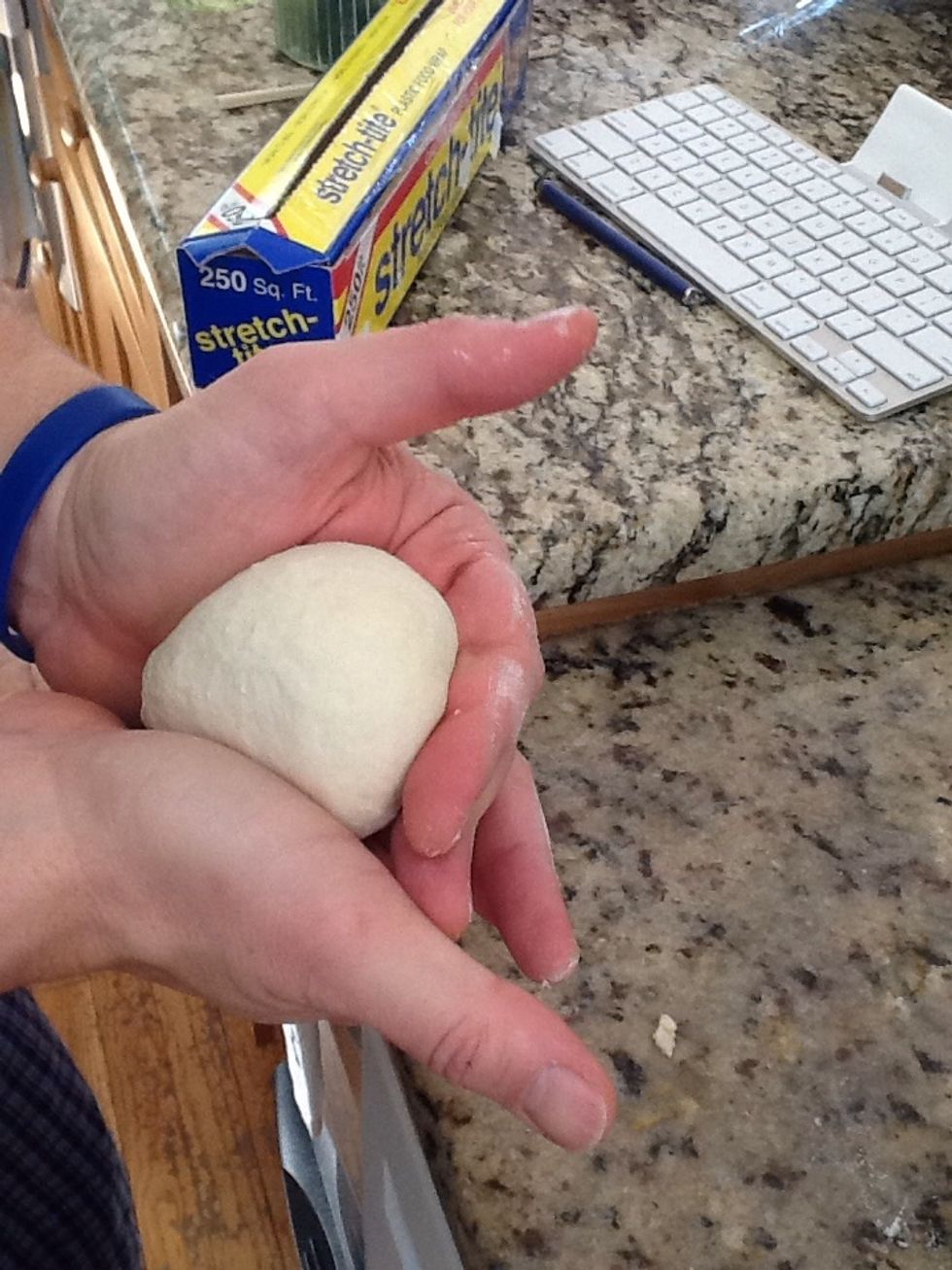 Shape the pieces as you go into balls