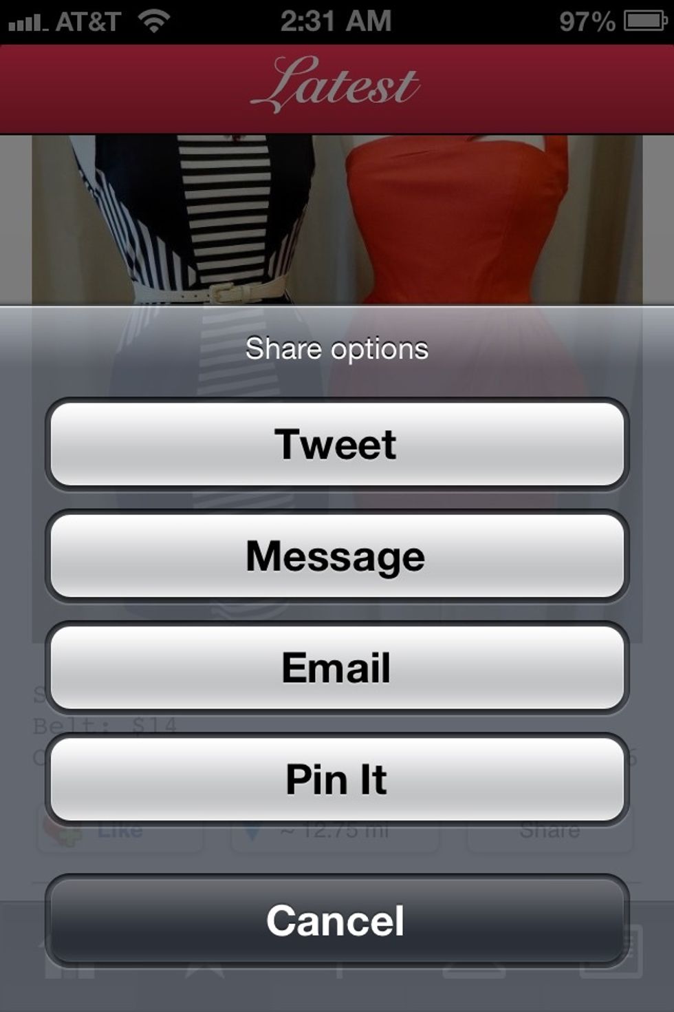 Share your fashion inspirations and get recommendations from your friends