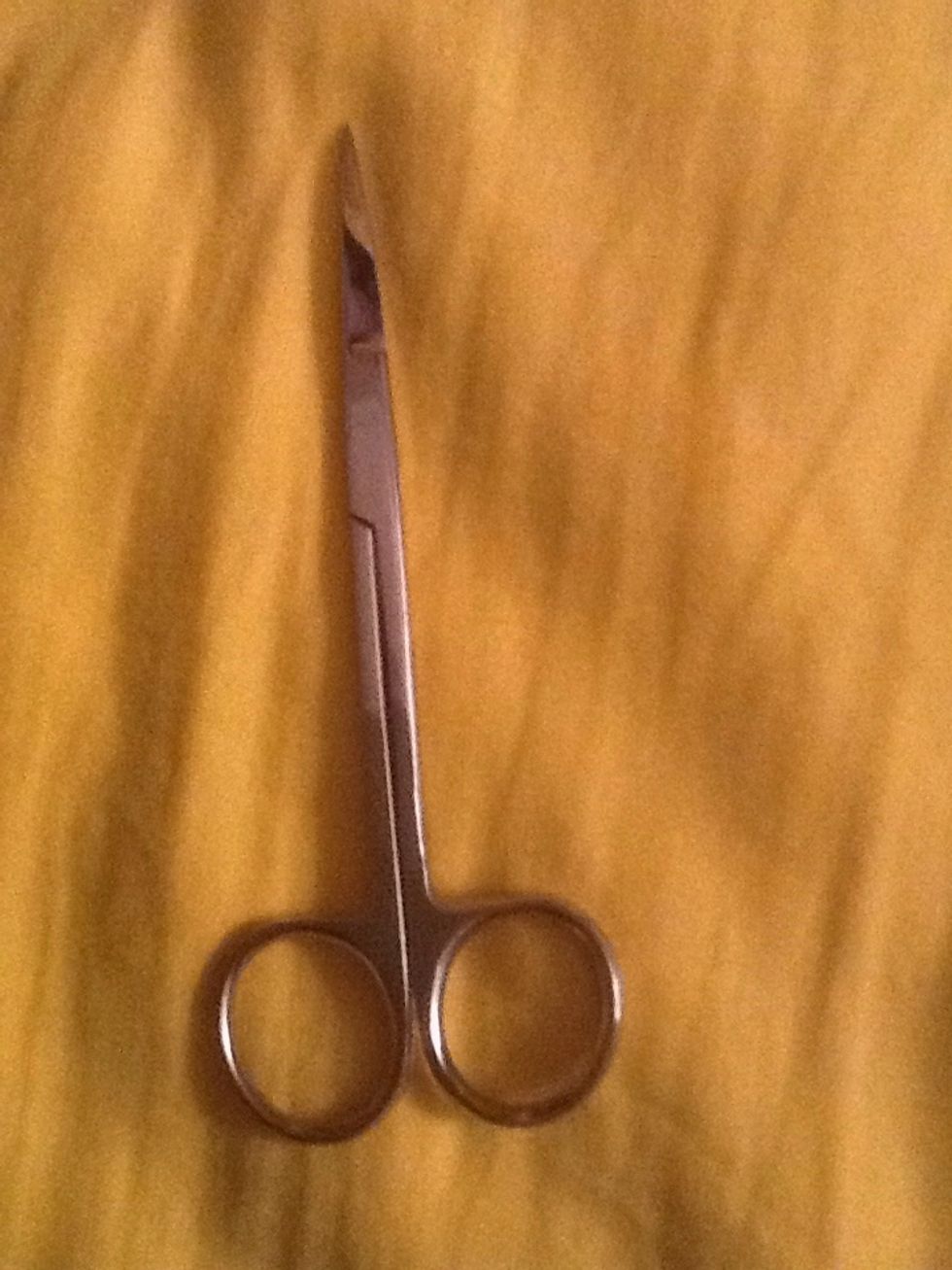 Sharp scissors (these are medical scissors)