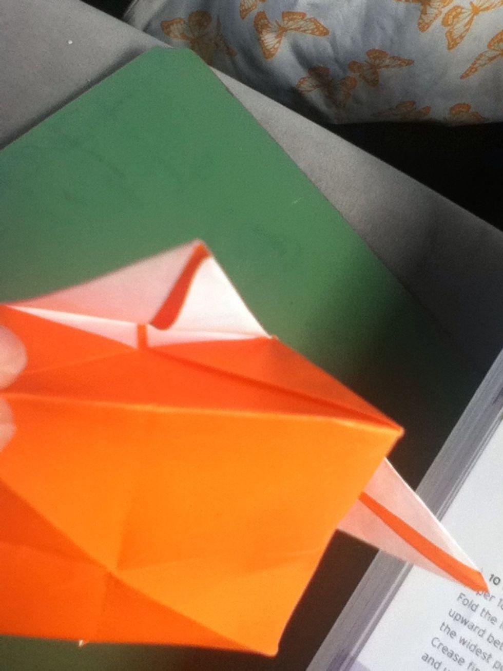 Sharpen the creases around the base