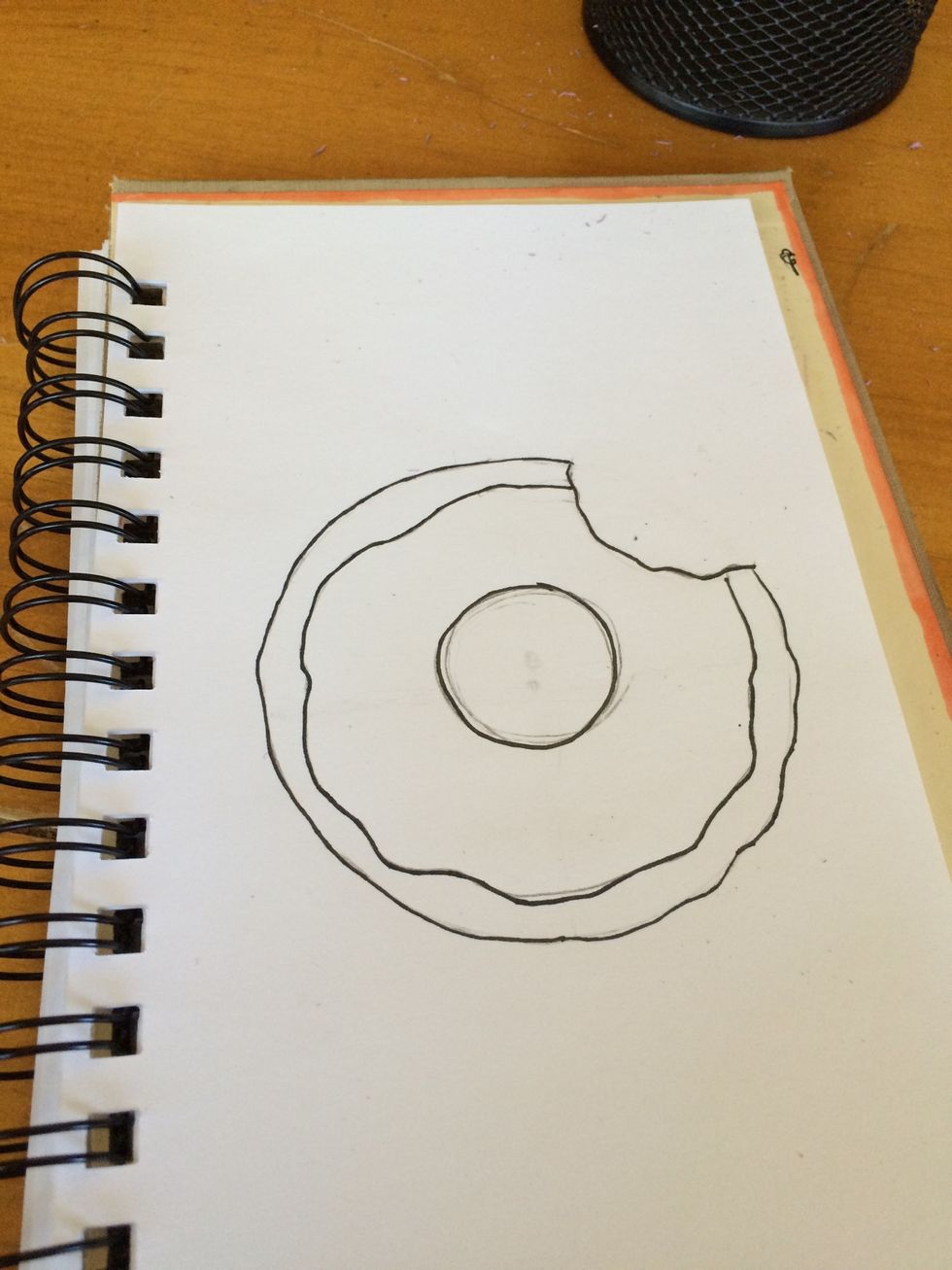 Sharpie and erase any visible pencil