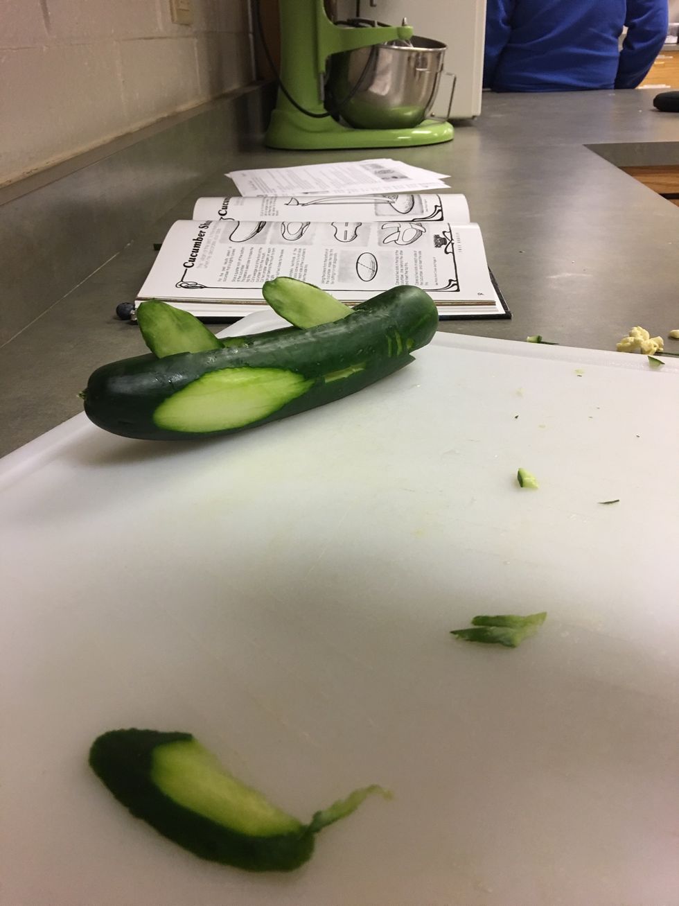 Shave side 1/2 inch off each side for fins