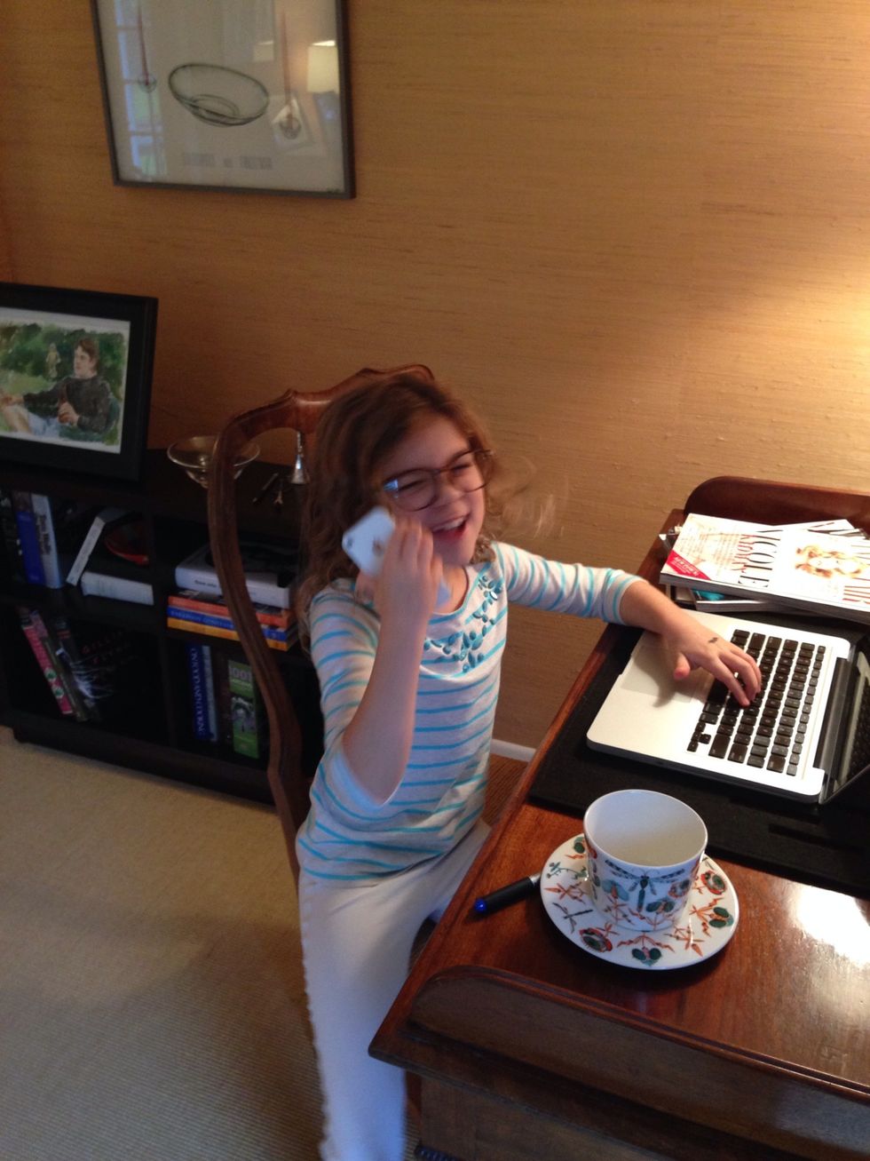 She laughs, because she can.