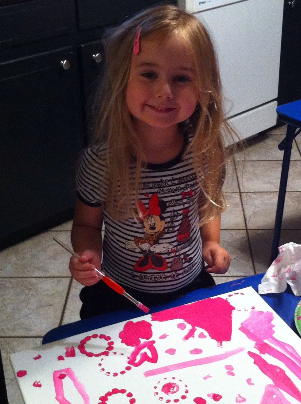 She painted a masterpiece!