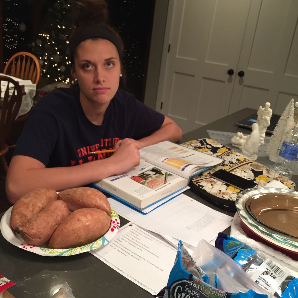 (She was not amused by the picture)