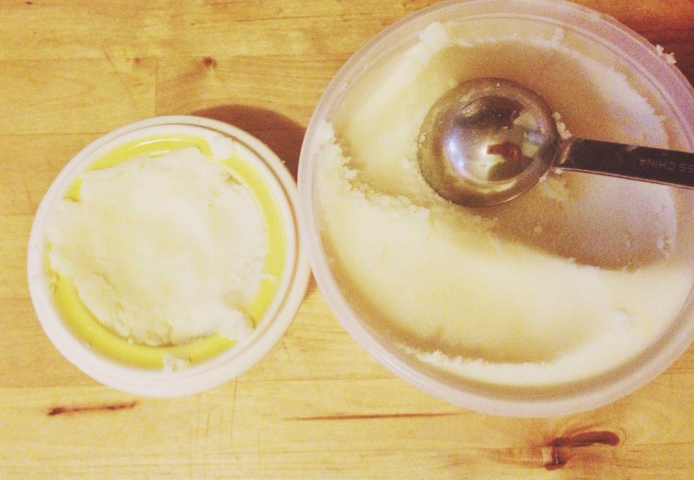 Shea Butter, besides making the skin incredibly soft, has anti-fungal and yeast-killing properties when raw. It is high in Vitamins A and E and helps promote collagen production in the skin.