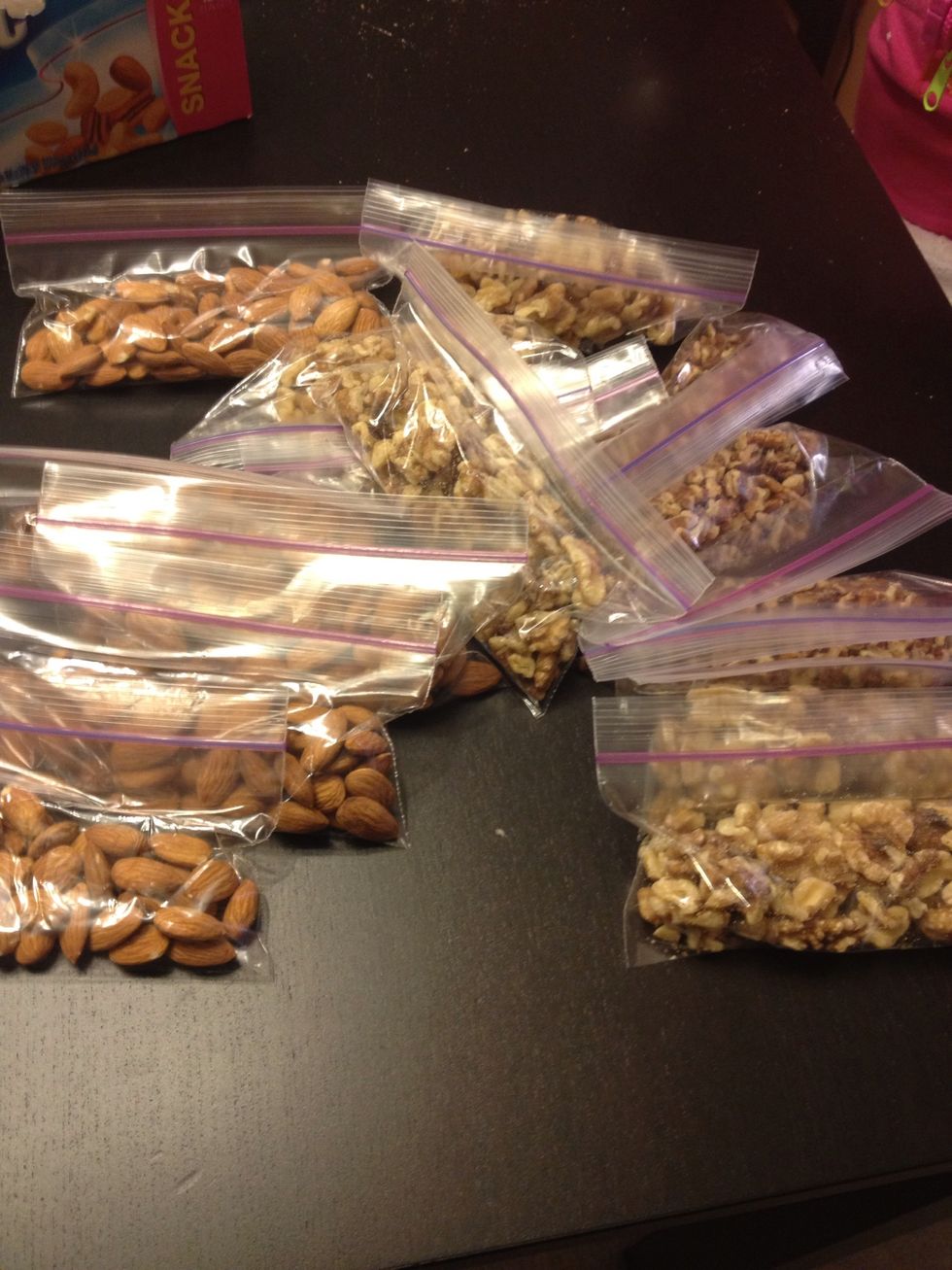 Shell free nuts and seeds, almonds, sunflower, pumpkin, walnuts, pecans
