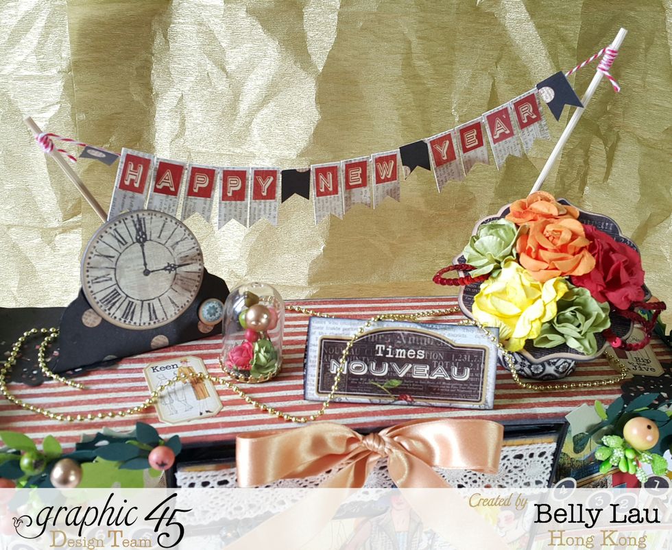 Shine gold color can bring out the paper colors.