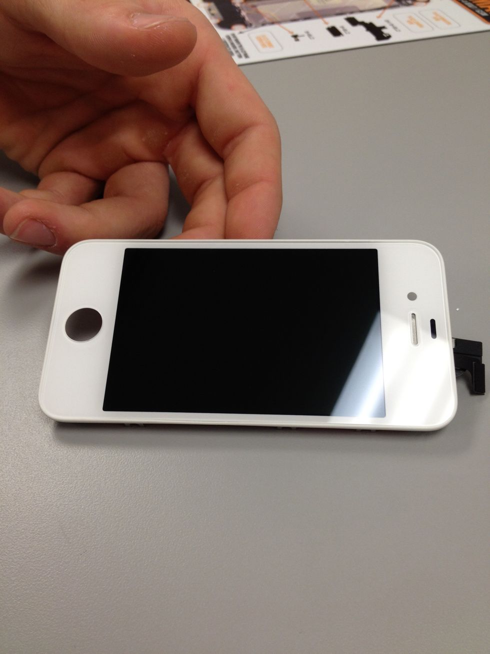 Shiny, new LCD screen ready for installing. Go with the iBic, the highest quality replacement screens available on the market. www.etechparts.com/iBic