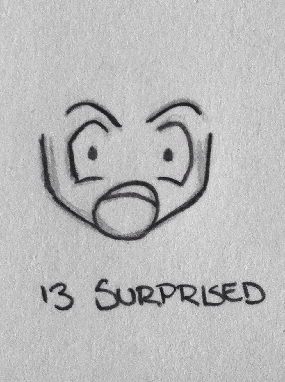 Shock!! Big mouth and big eyes!!