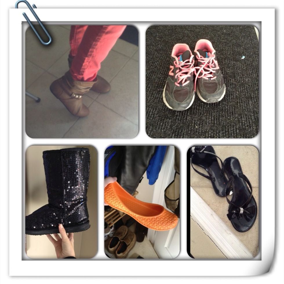 Shoes! (my fav!!) When choosing the perfect pair of shoes, you have to make sure that they're comfortable to wear! Note: make sure you don't wear uggs in the winter! And don't wear socks with flats!\ud83d\udc60