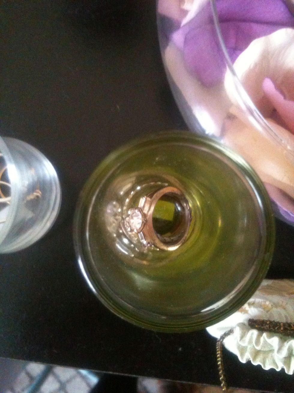 Shot glass for my cheap rings