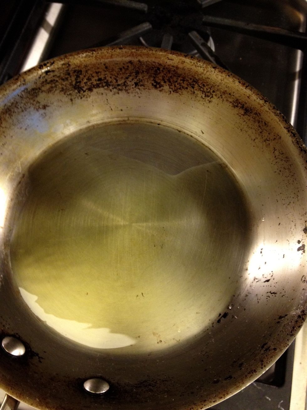 Should almost cover the pan. But not too much