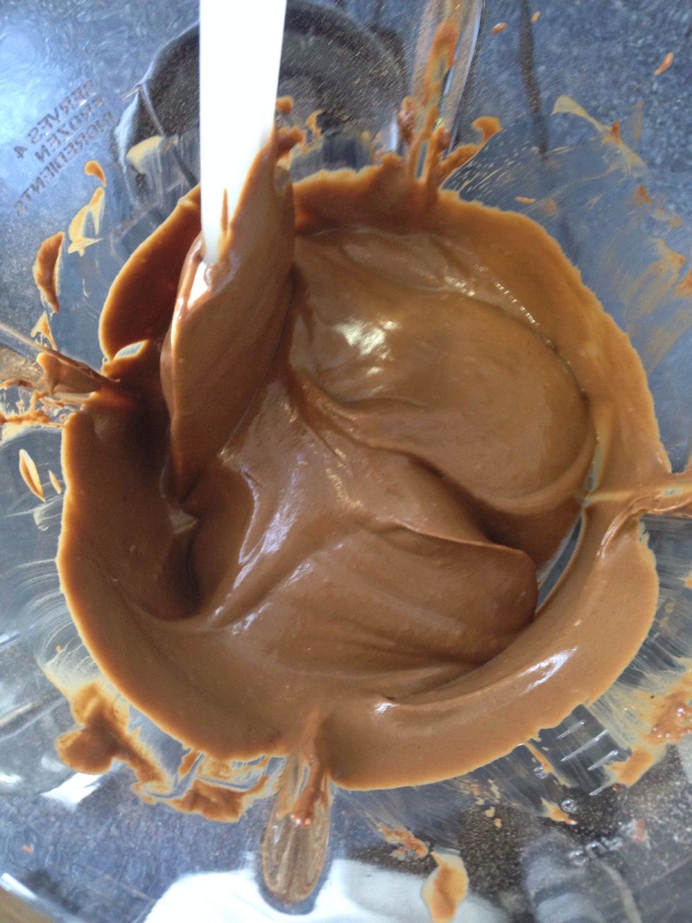 Should be a thick creamy consistency