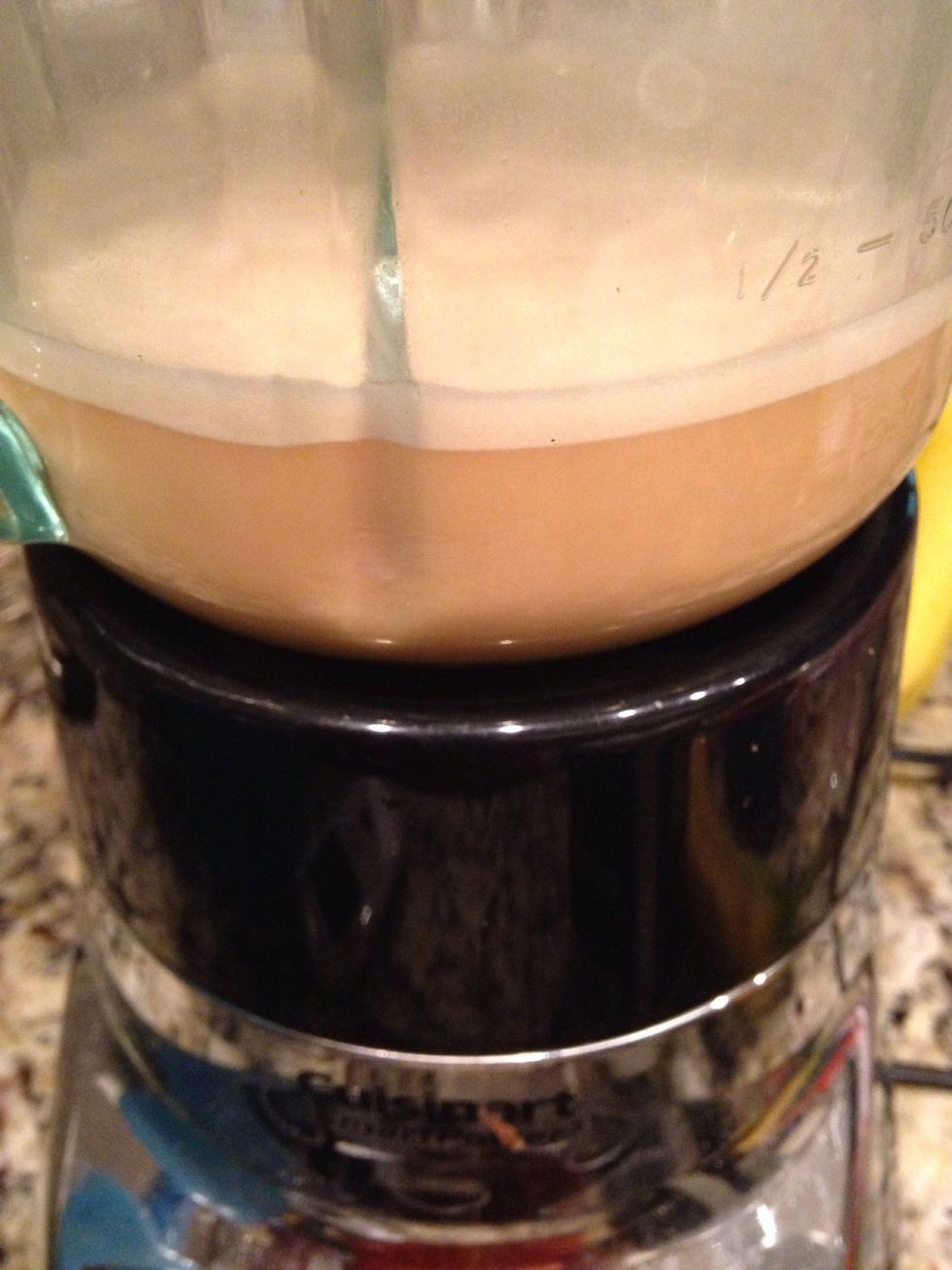 Should have a nice froth once finished