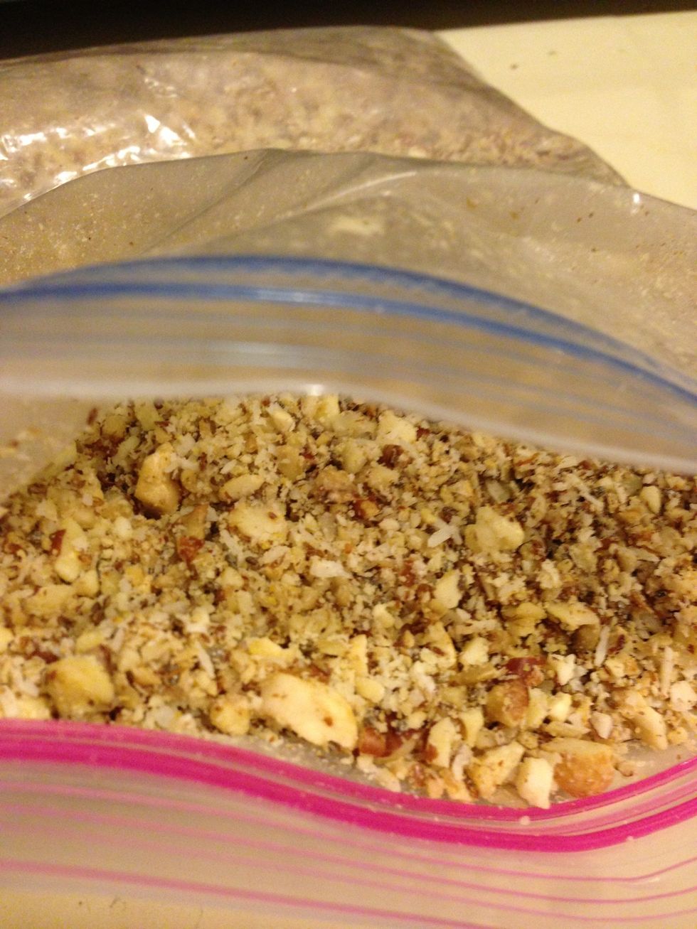 Should look like this. If using a food processor should look like coarse sand