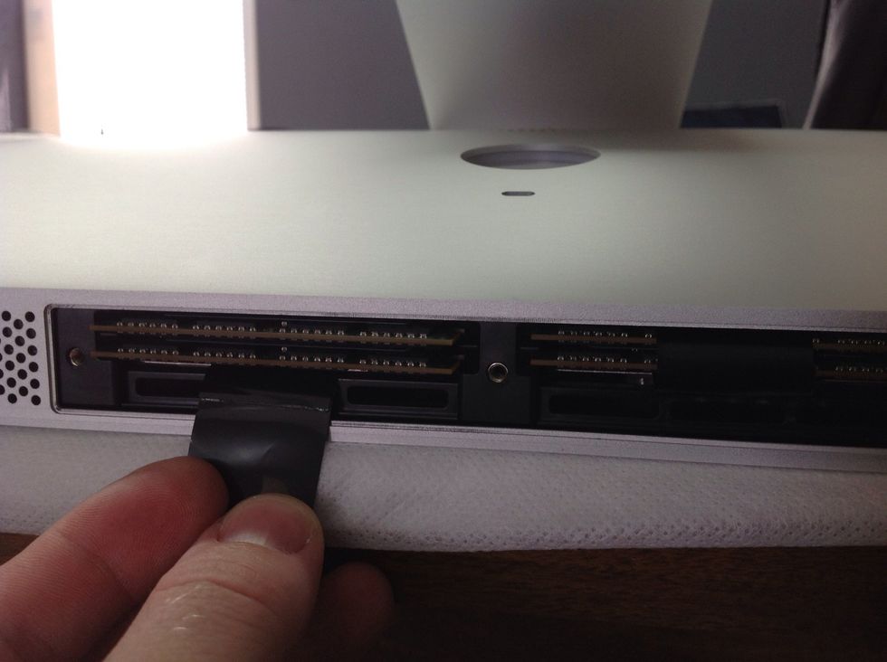 Should look like this. Remove the rest of the way by hand.