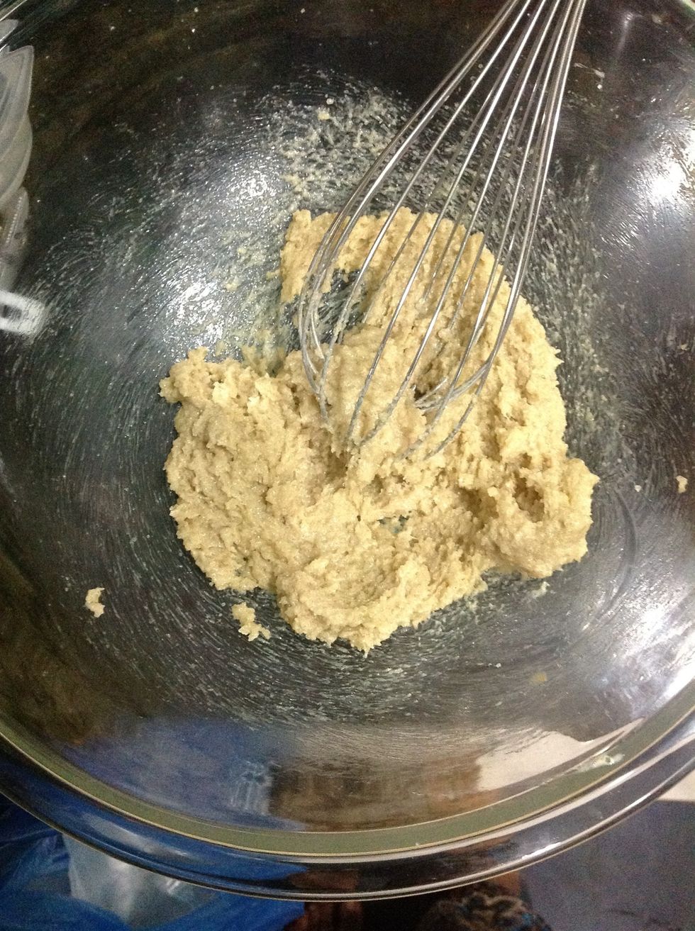 Should look something like this. Then add in the egg. (I forgot to snap a picture with the egg!)