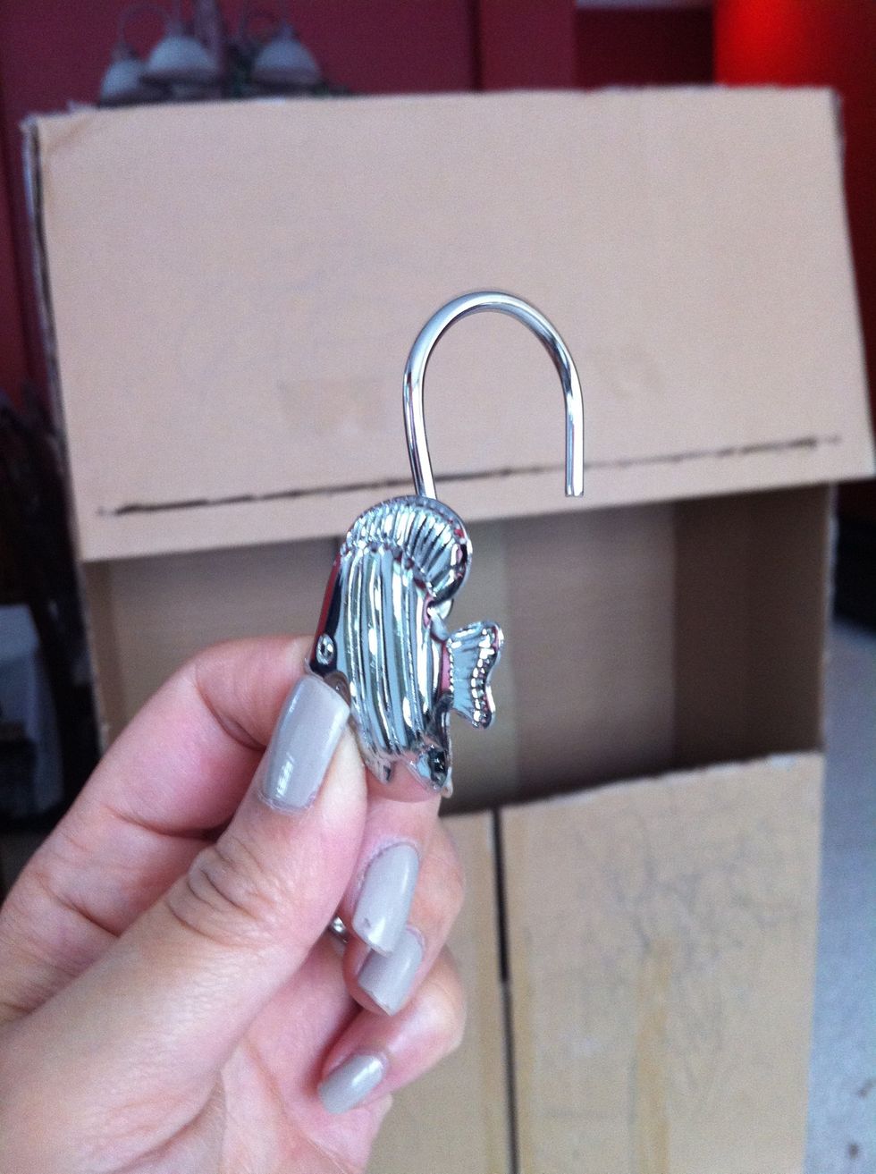 Shower hooks, I got these at Ross on clearance for $3