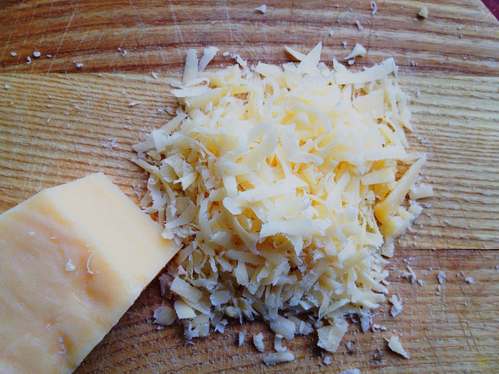 Shred the cheese.