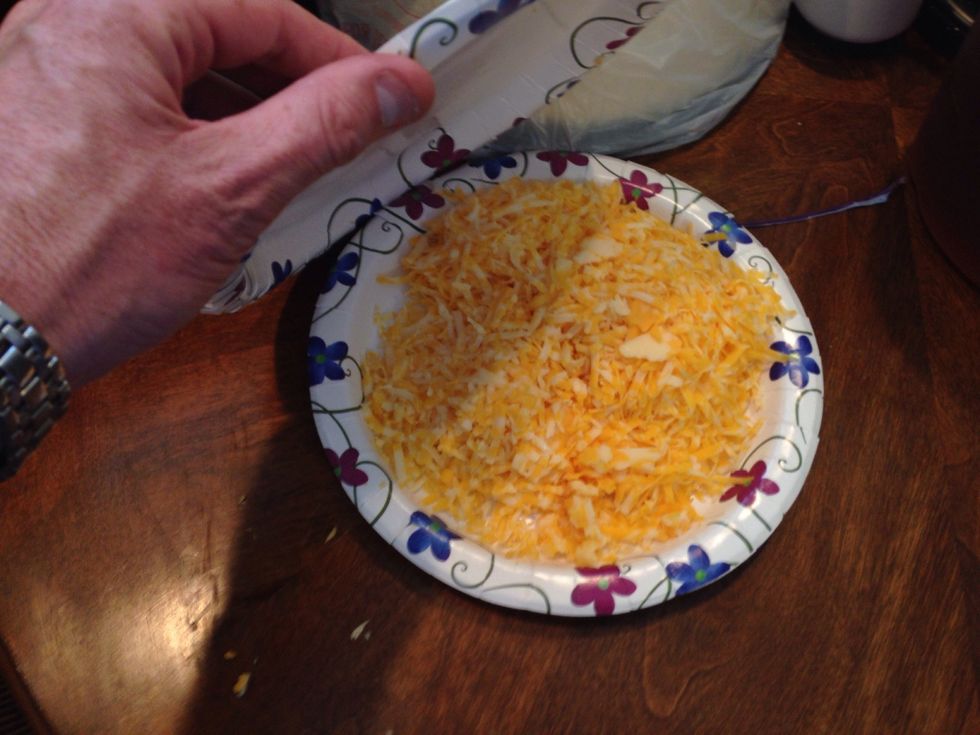 Shred the cheese.