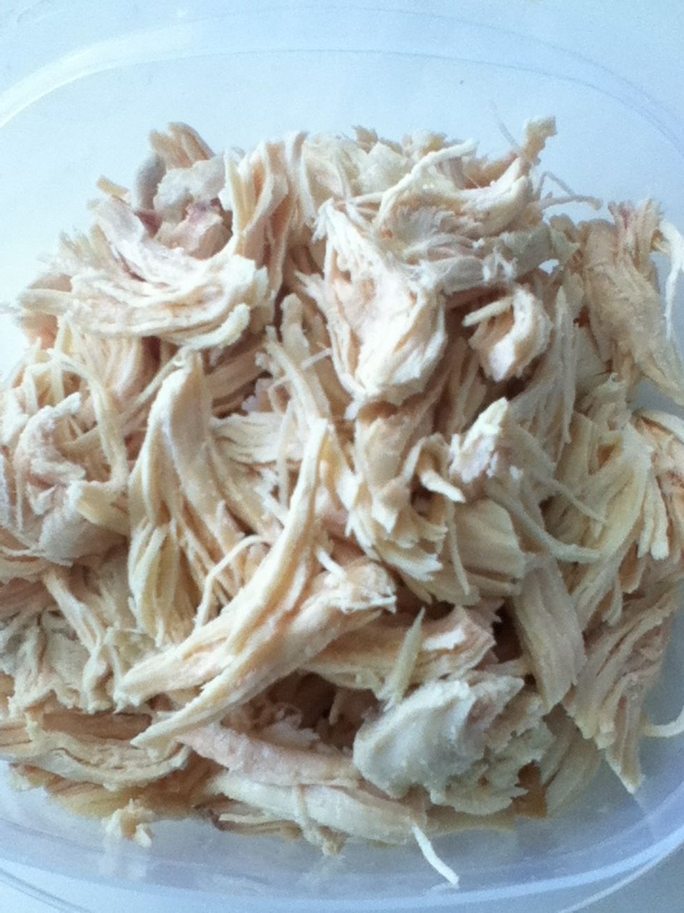 Shred the chicken