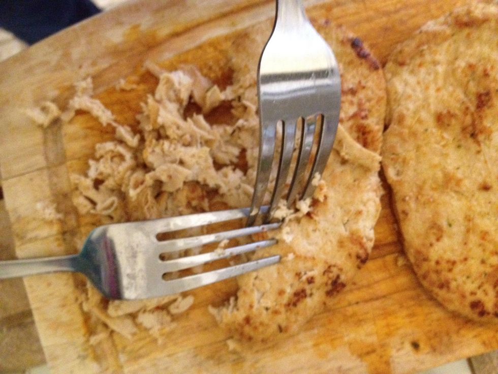 Shred the "chicken".