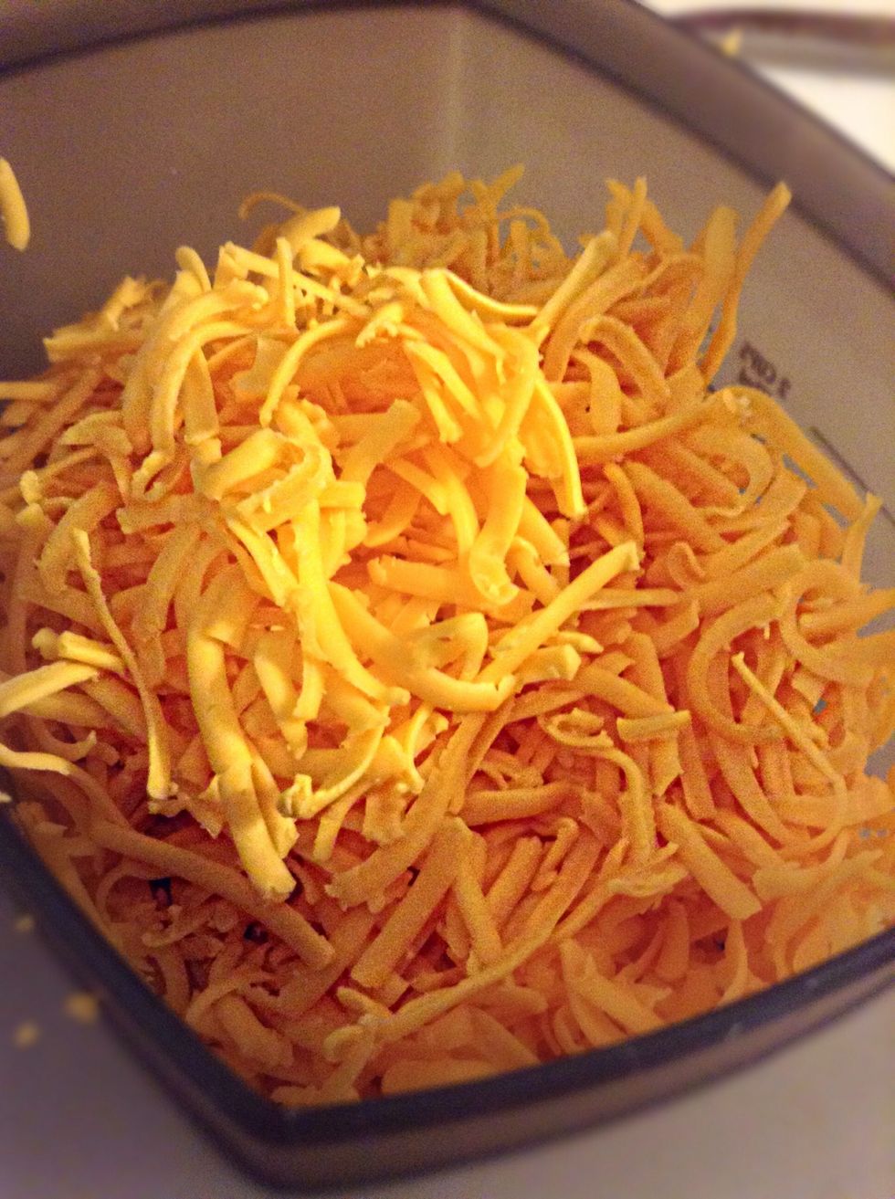 Shred your cheese! :) I make a little extra to snack on while cooking.