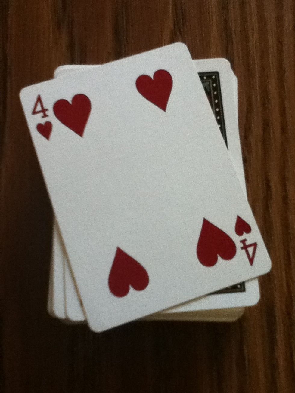 Shuffle the deck but keep there card on TOP.