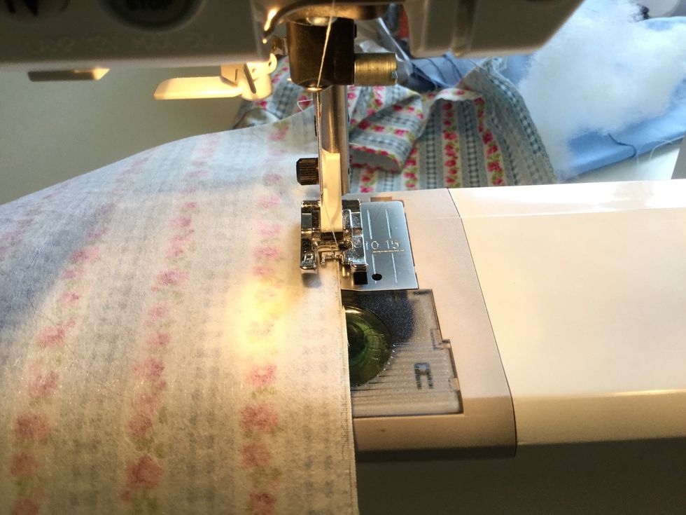Sicksacka runt varje del f\u00f6r sig. Sicksack 2-4