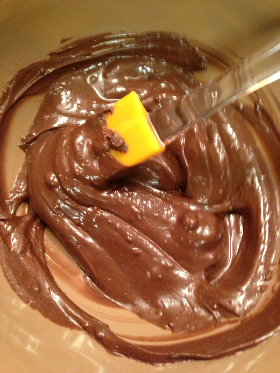 Side note: I "over cooked" some chocolate that I was using for cake pops. It's not smooth enough for cake pops but perfect for a project like this!