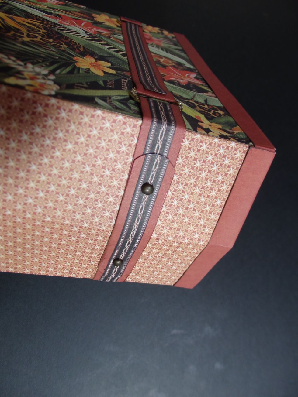 Side of bag and brads