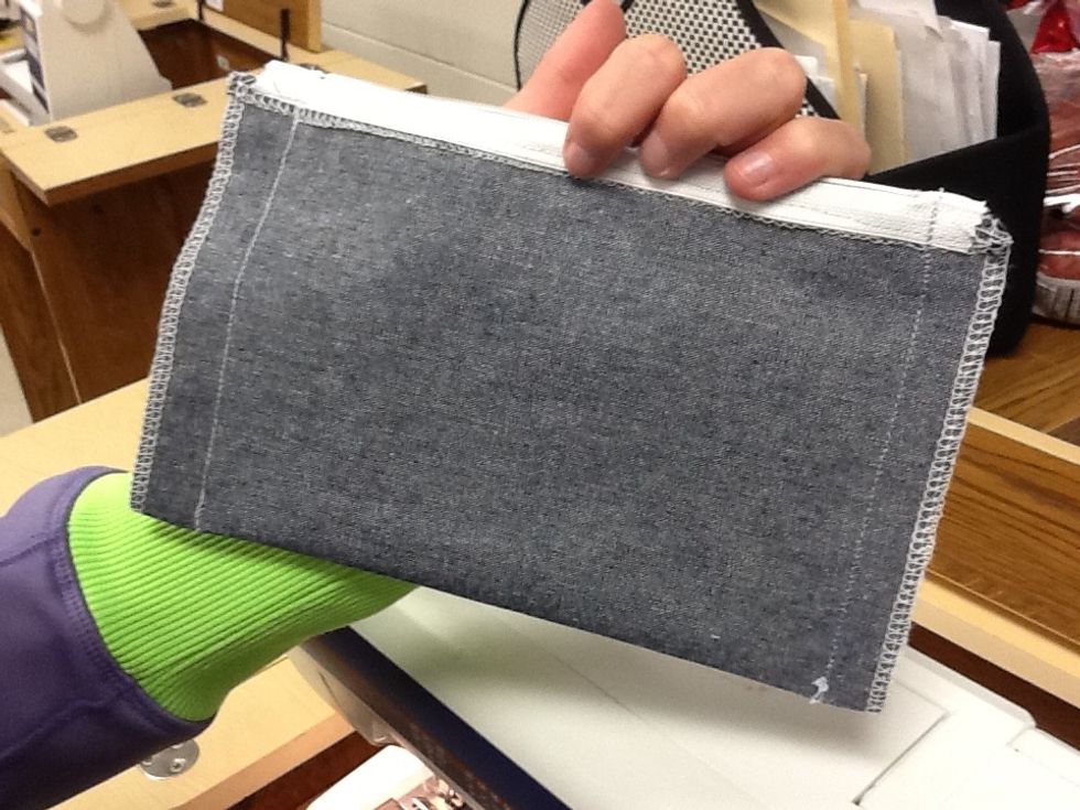 Side seams are finished.