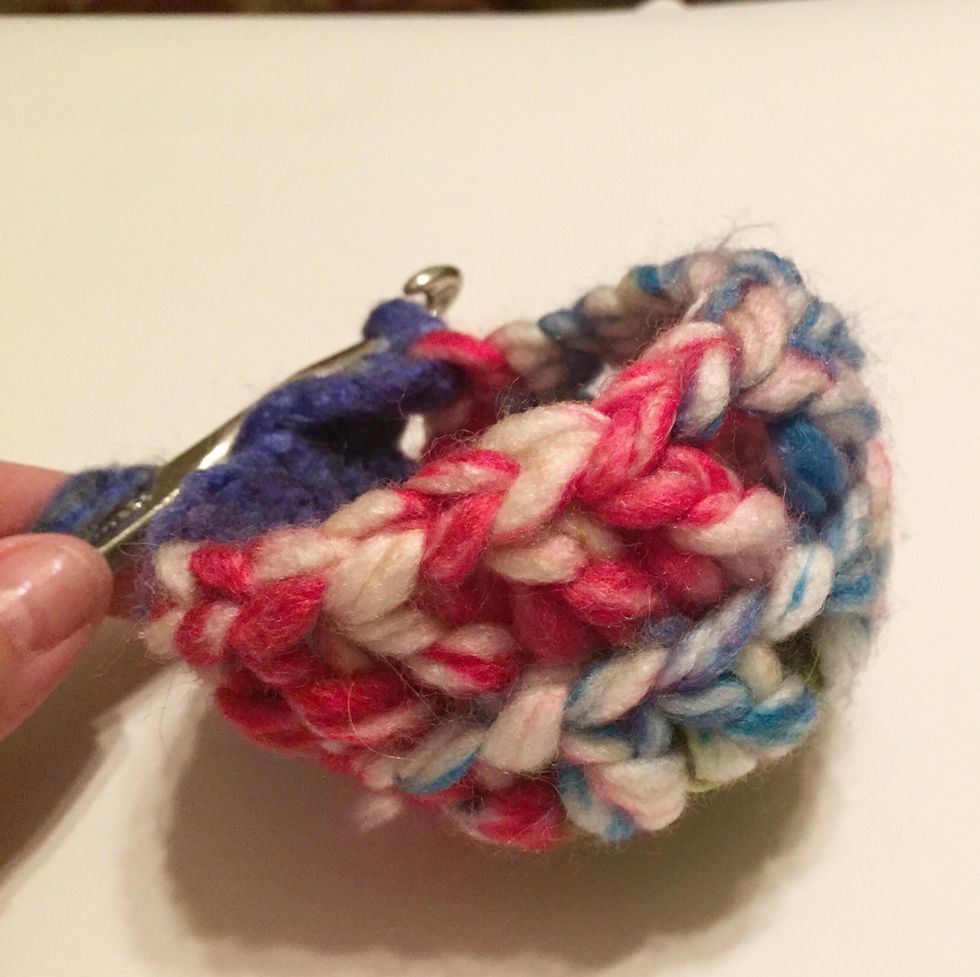 side view after end of row 3.