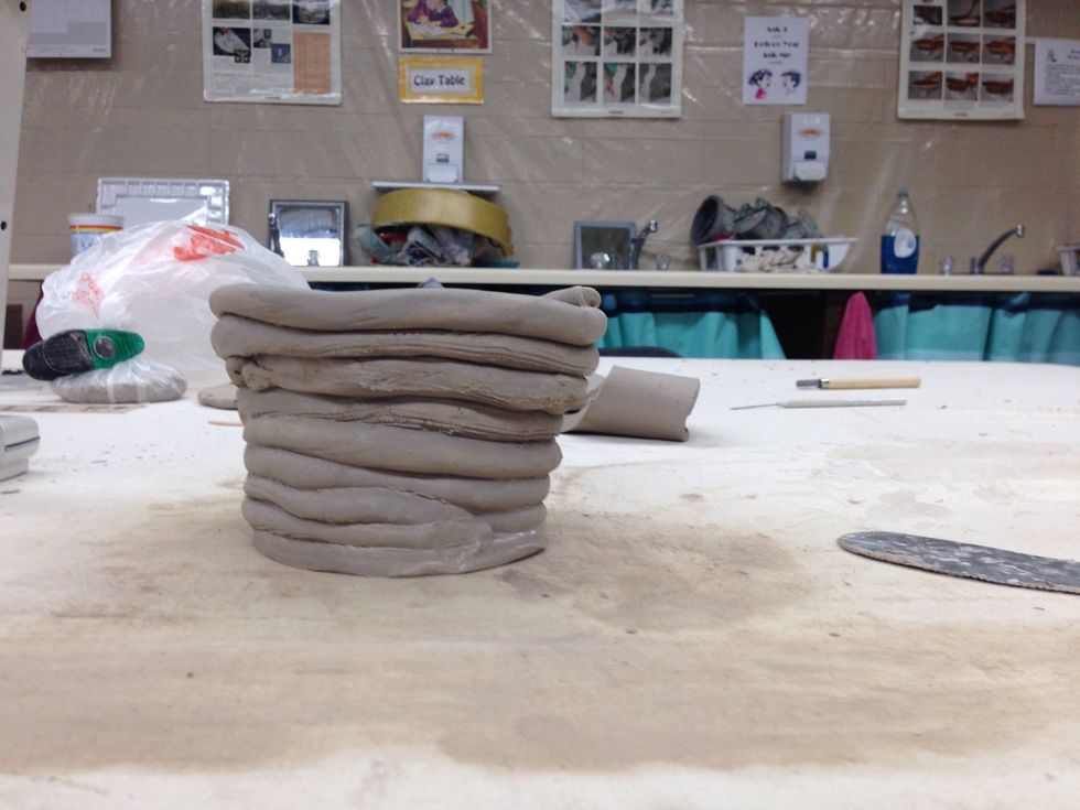 Side view of coils pushing in the outer direction.